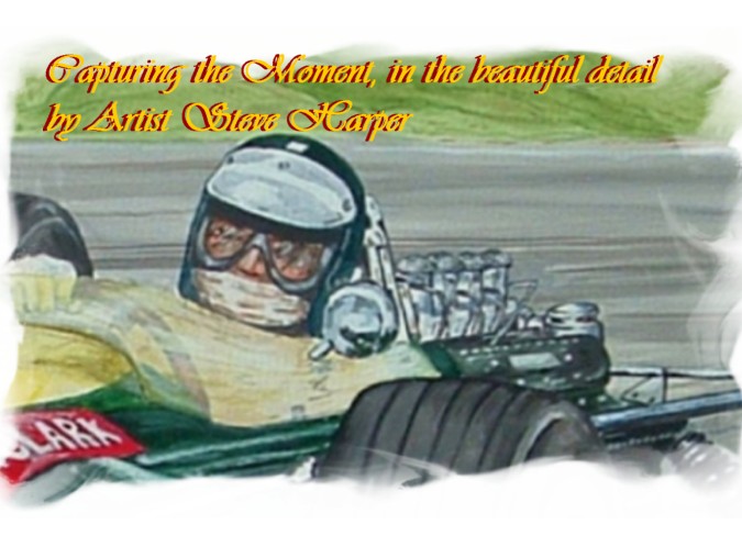 Master of the Lotus 49 by Artist Steve Harper  (c)